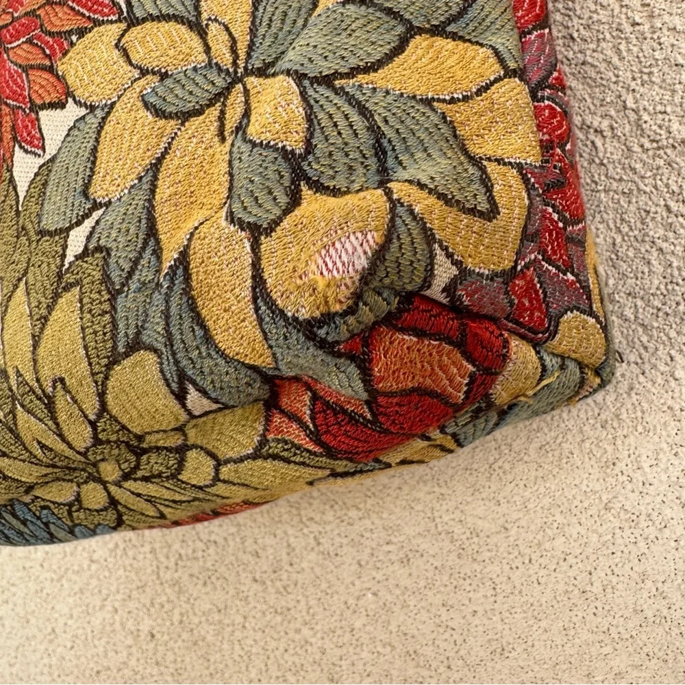 VTG Danny K Beverly Hills Tapestry Fall Floral Crossbody Bag | Made in USA 🇺🇸
